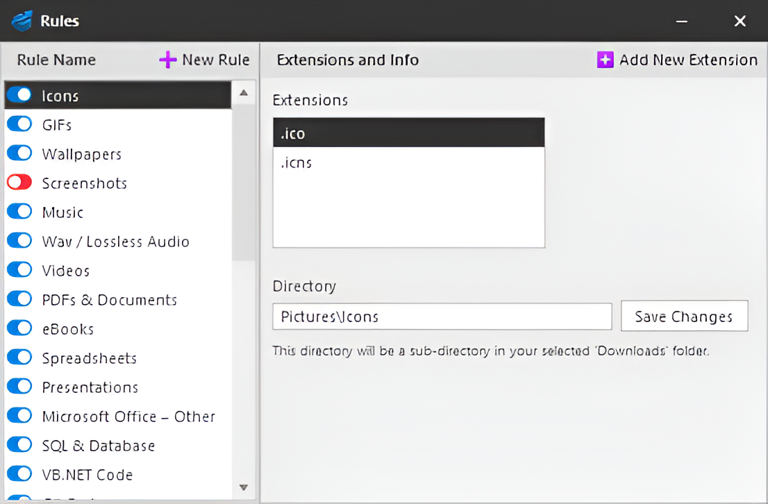 Axion Rules Editor